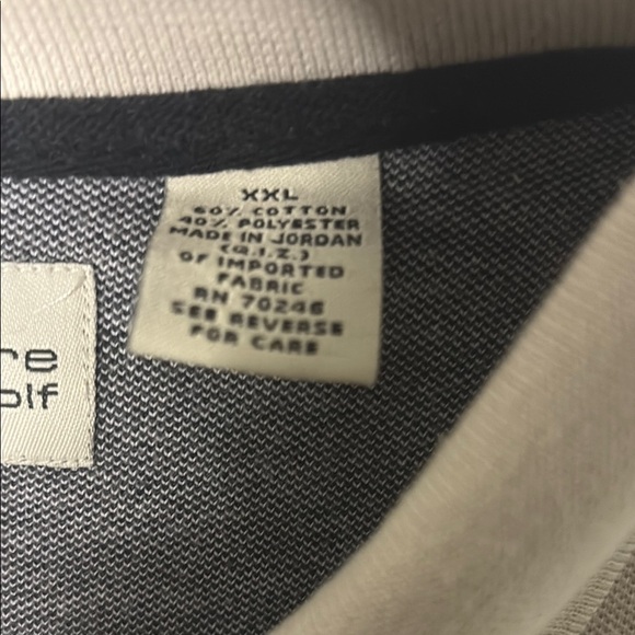 Preswick & Moore Gray and Black Polo Shirt with Color Block Design - Picture 4 of 14